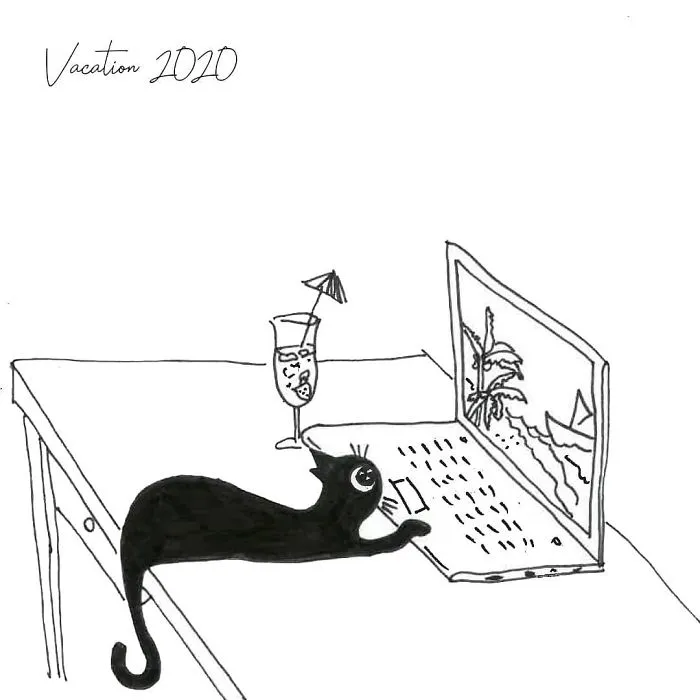 Artist Created These 33 Comics To Show His Cat's Life In Quarantine