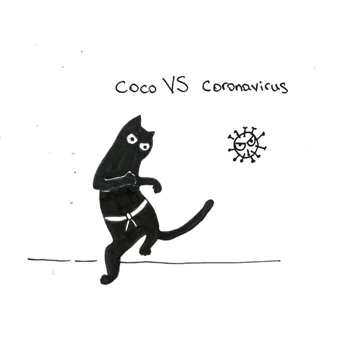 Artist Created These 33 Comics To Show His Cat's Life In Quarantine