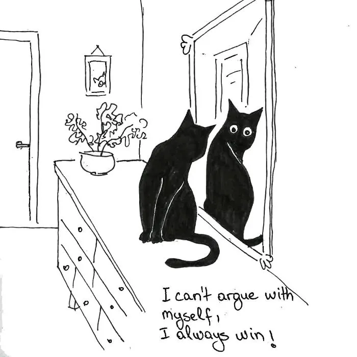 Artist Created These 33 Comics To Show His Cat's Life In Quarantine