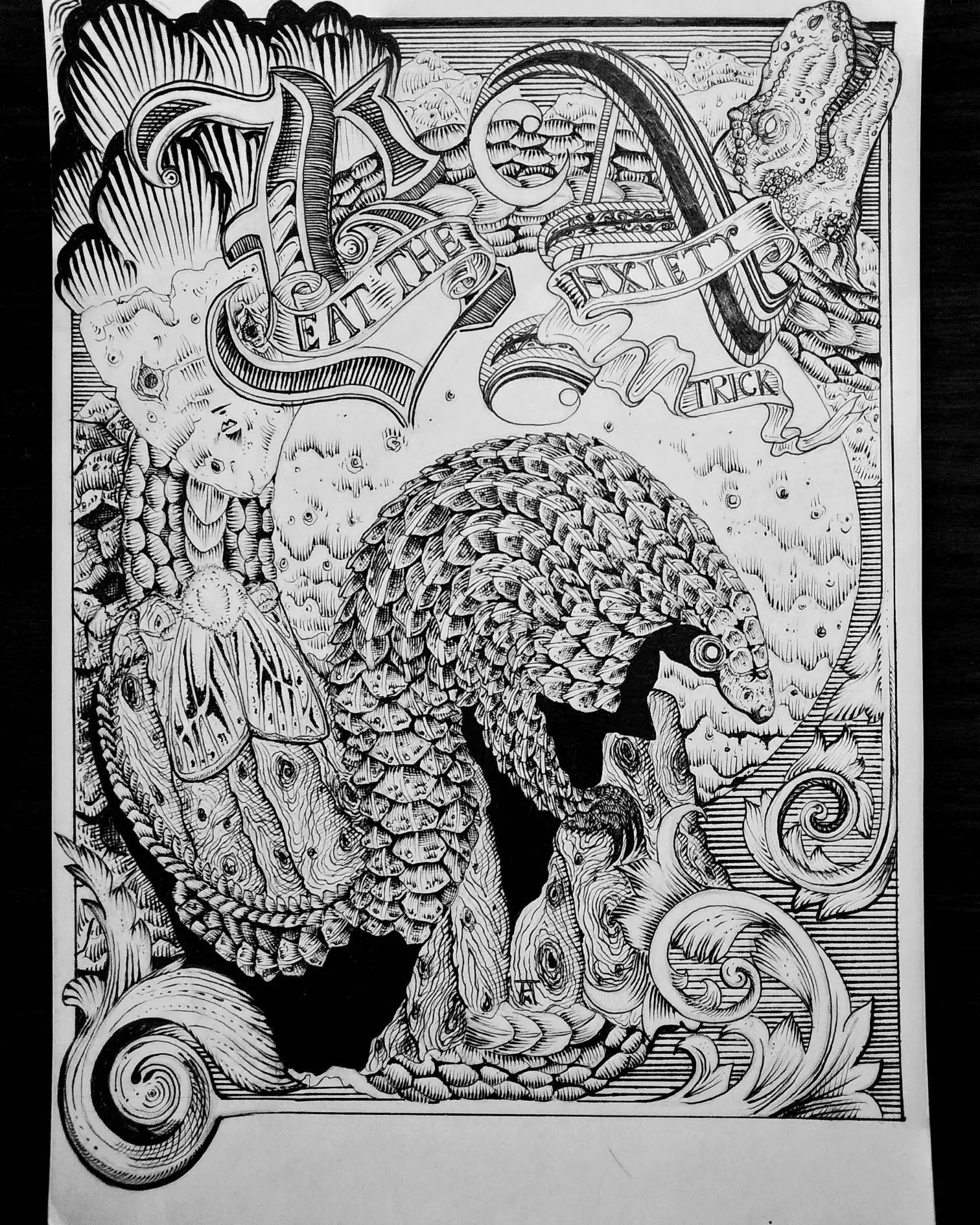 Aurelius Moth Artist-Beat The Anxiety Trick.