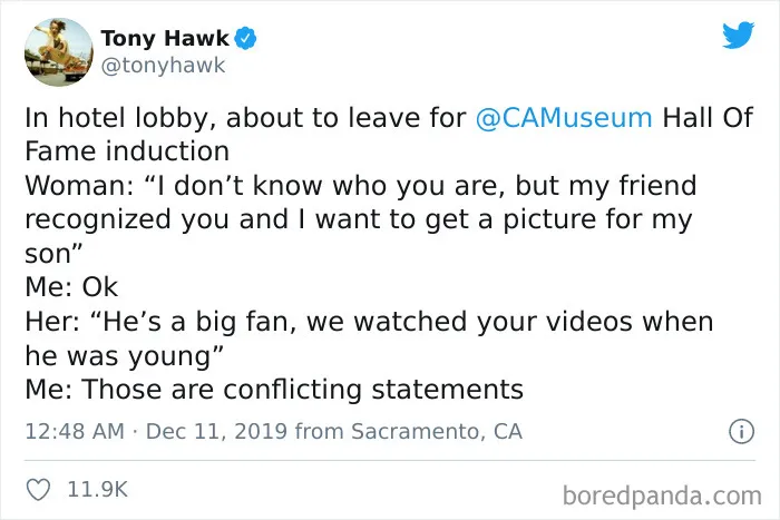 27 Hilarious Times People Didn't Realize They Were Talking To Tony Hawk (New Tweets)