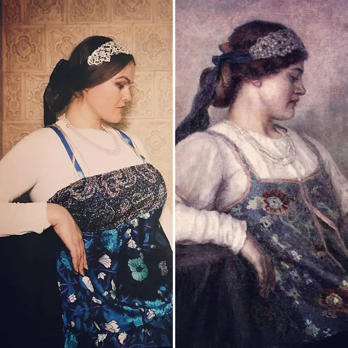 Vasily Ivanovich Surikov "Retrato De Nf Matveeva" (1909)