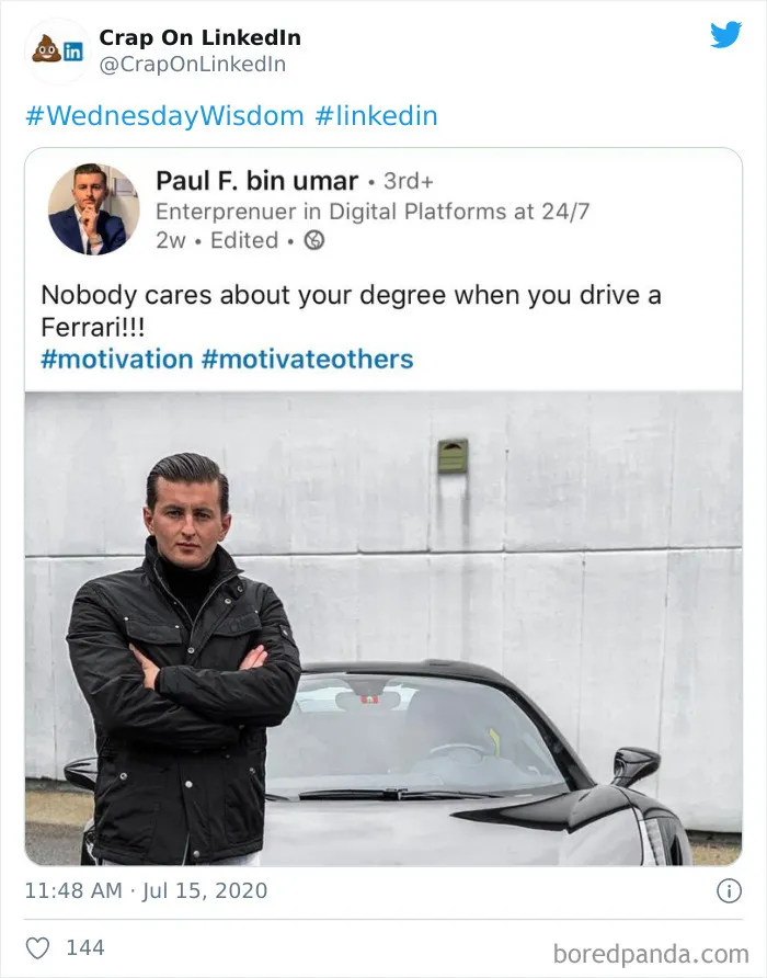 This Twitter Account Is Dedicated To Showcasing All The 'Crap On LinkedIn' And Here's 40 Of The Best Finds