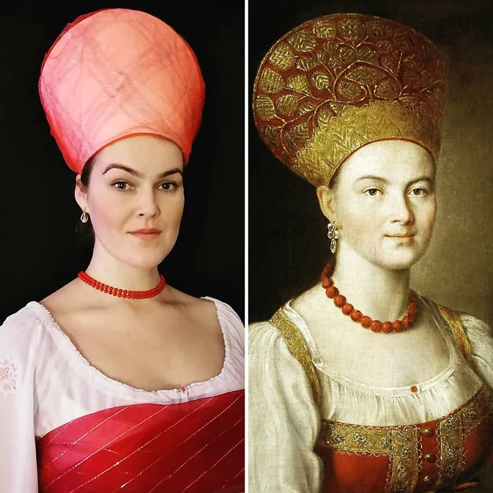 Ivan Argunov "Plebeya Con Traje Ruso" (1784)