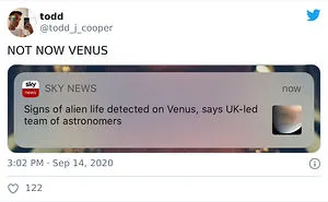 34 Memes Illustrating Humanity's Reaction To The News About The Possibility Of Life On Venus