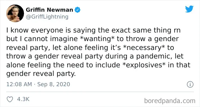 45 Of The Most Savage 'Gender Reveal Party' Memes After People Learned It Was The Cause Of An Apocalyptic Wildfire In California