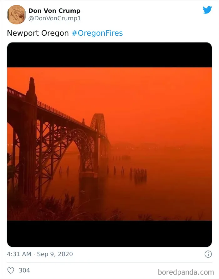La gente comparte imágenes del infierno que está teniendo lugar en la Costa Oeste de EEUU (40 fotos)