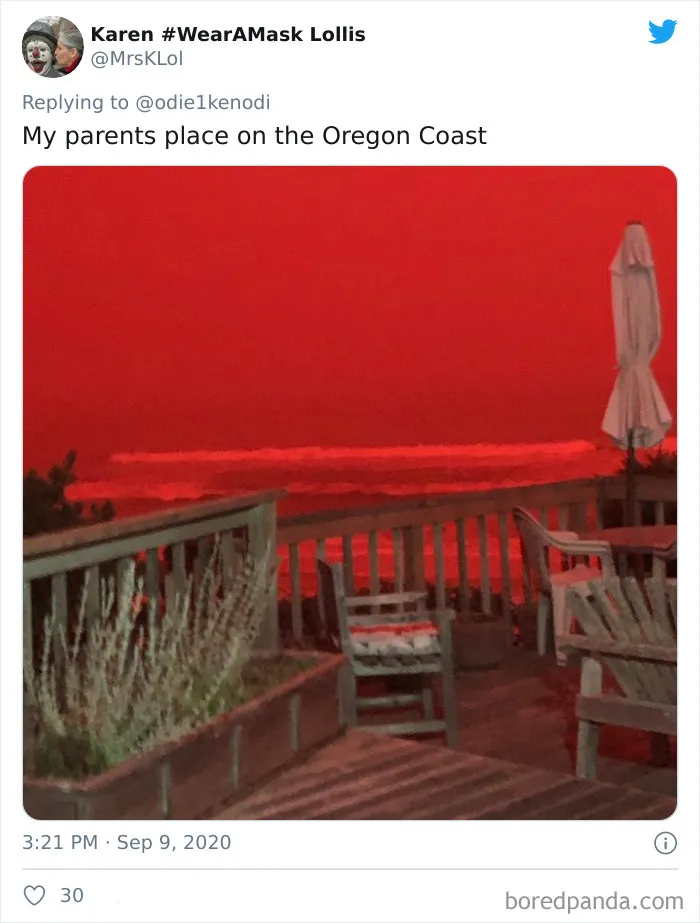 La gente comparte imágenes del infierno que está teniendo lugar en la Costa Oeste de EEUU (40 fotos)