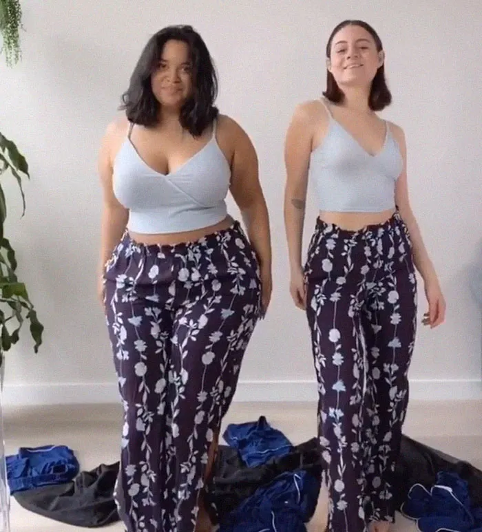 Two Friends Show How The Same Outfit Looks On Their Different Body Types (33 New Pics)