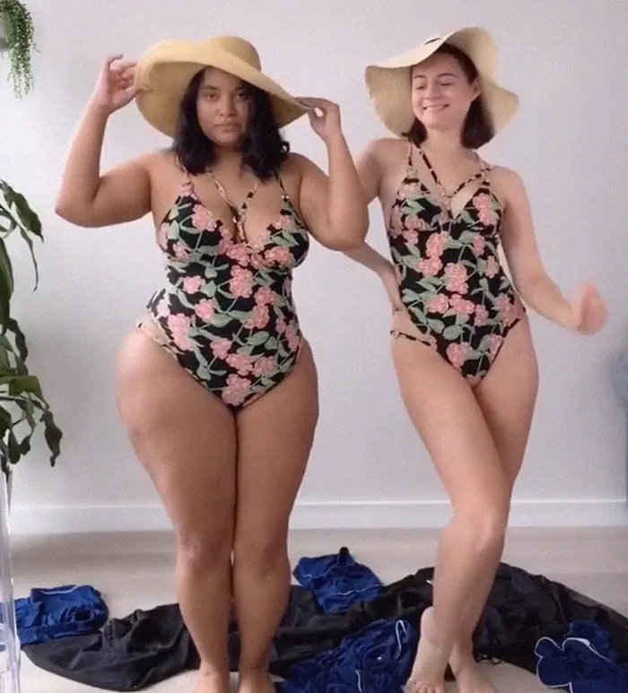 Two Friends Show How The Same Outfit Looks On Their Different Body Types (33 New Pics)