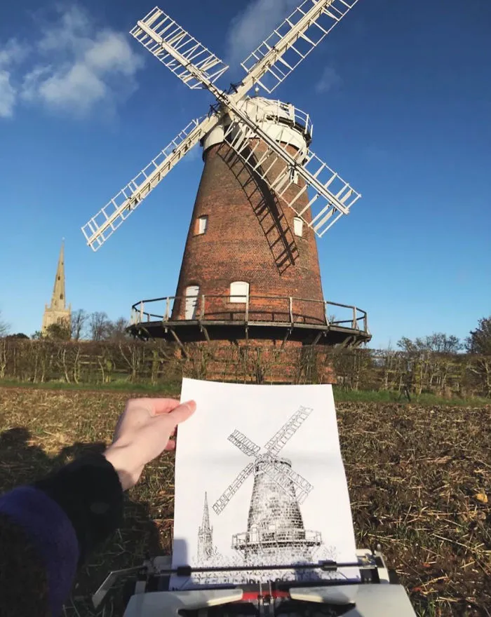 This Young Artist Draws With A Typewriter, And Here Are 30 Of His Impressively Detailed Images