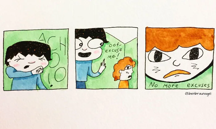 Here Are My 46 Silly Watercolor Comics About My Daily Struggles