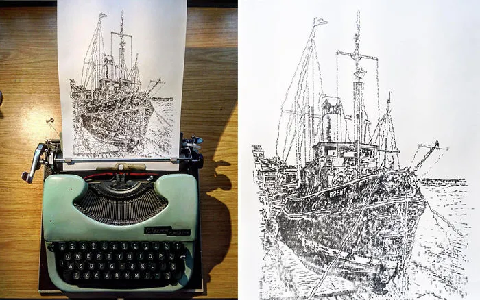 This Young Artist Draws With A Typewriter, And Here Are 30 Of His Impressively Detailed Images