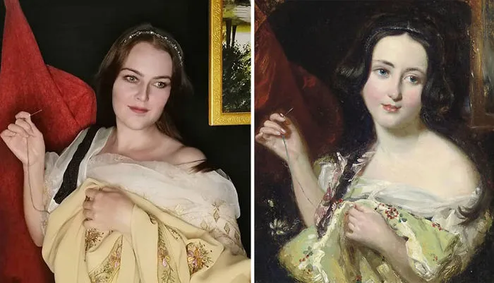 William Etty "La Costurera" (~1820)