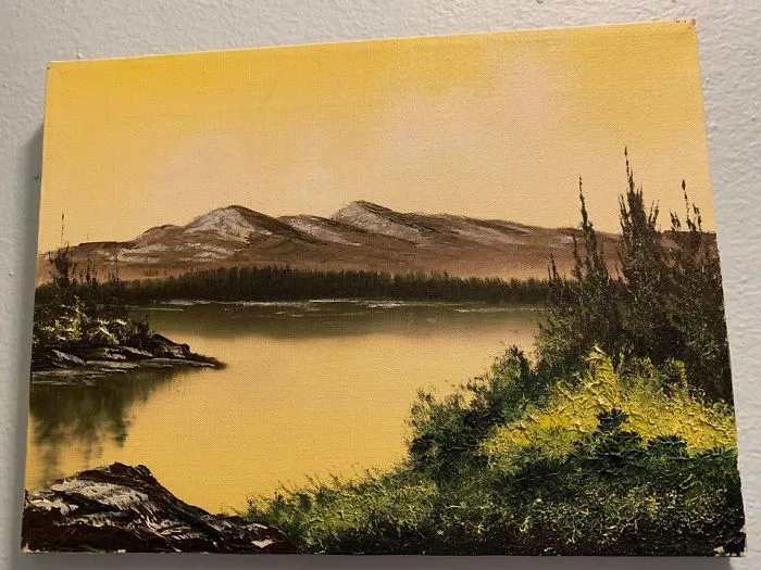 A Total Stranger Just Messaged Me Via Fb To Tell Me She Found A Painting My Mom Did In A Goodwill