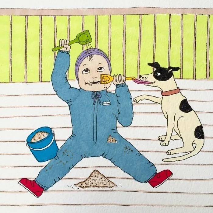 Esta madre noruega muestra la auténtica maternidad sin censuras con 30 ilustraciones