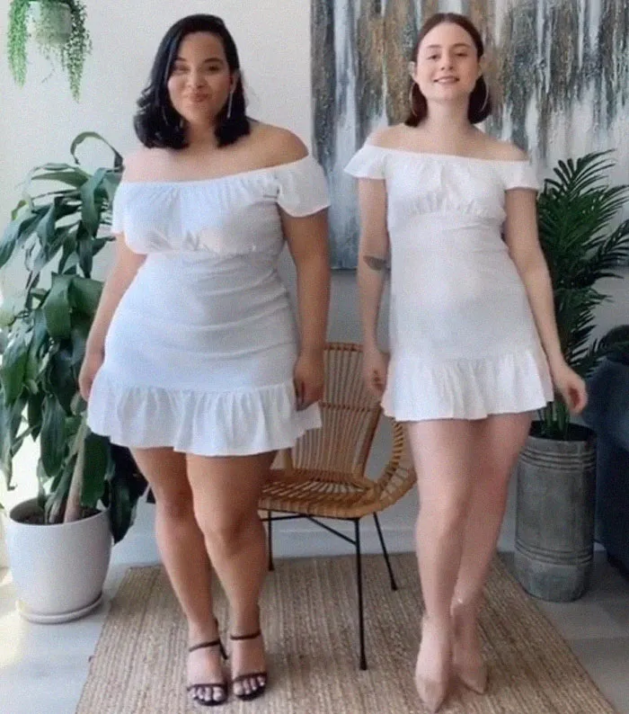 Two Friends Show How The Same Outfit Looks On Their Different Body Types (33 New Pics)