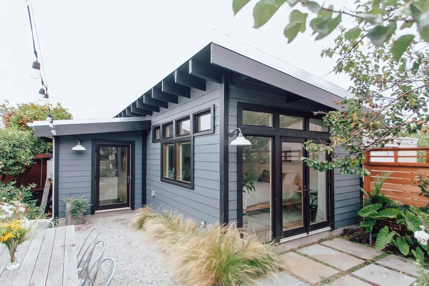 Couple Converted Their 280 Sqft Garage In To Stunning Airbnb  Guest House .