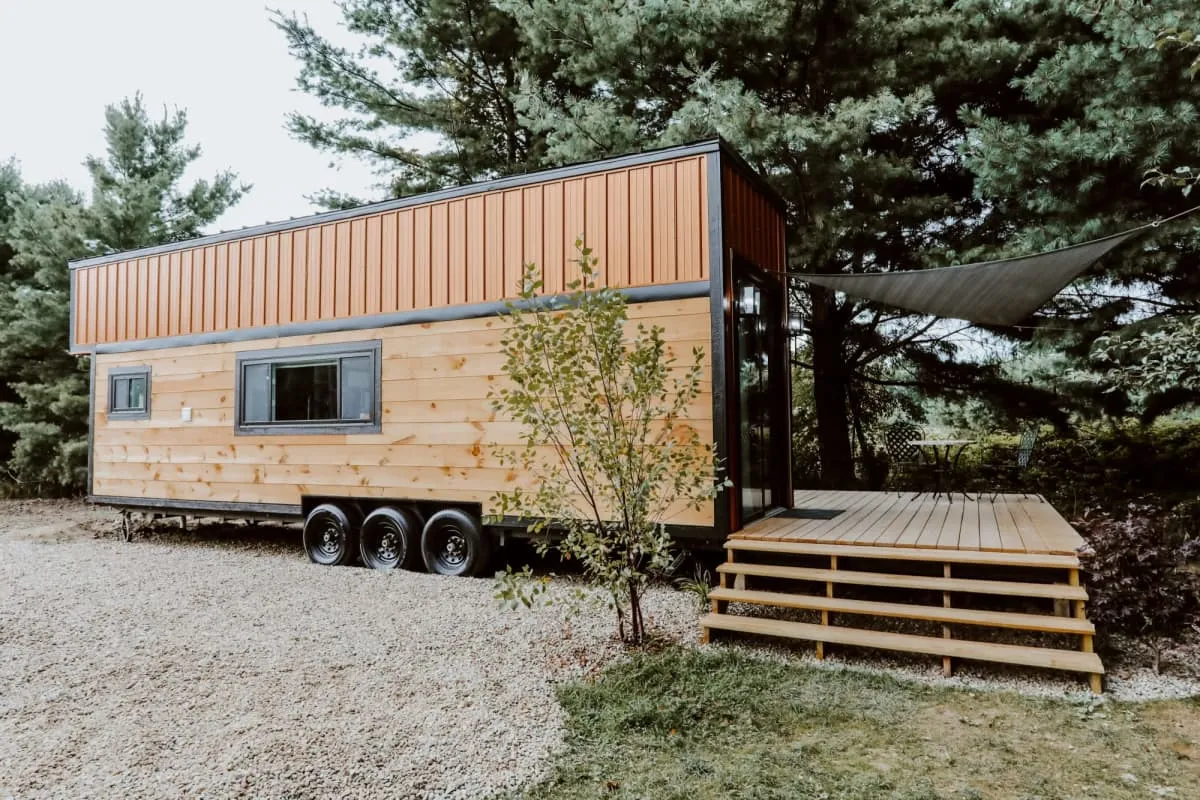 Stunning New Build Tiny House With Four Skylights.