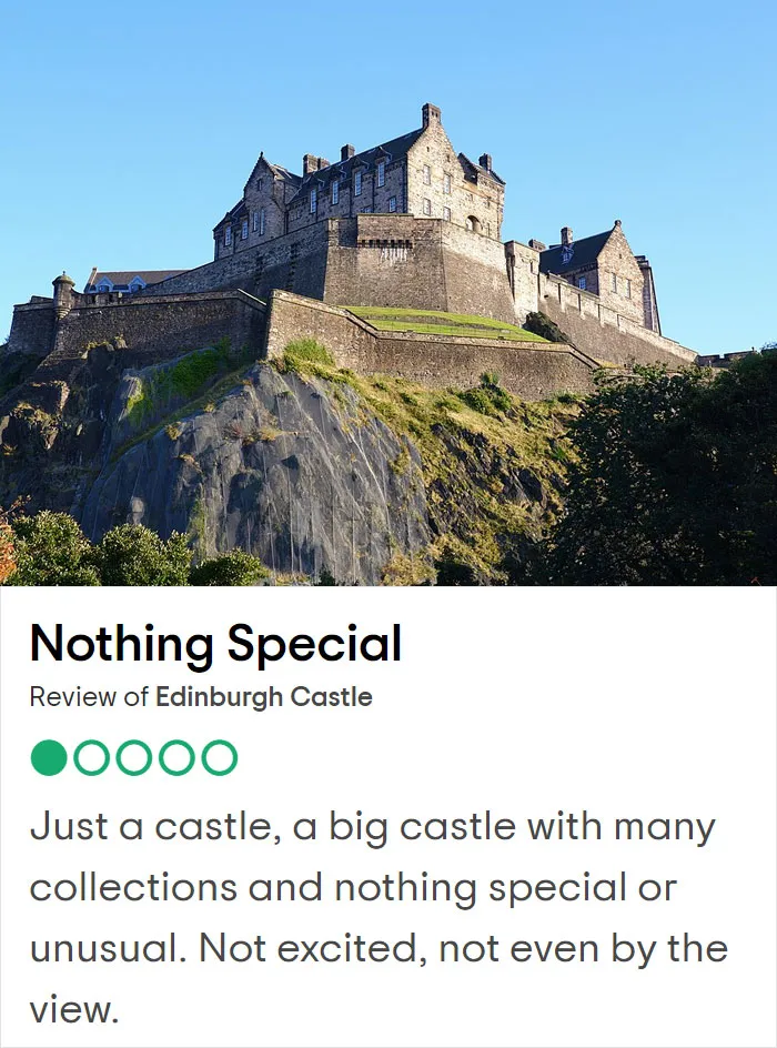 25 Hilariously Negative Reviews On Tripadvisor About Popular UK Tourist Attractions