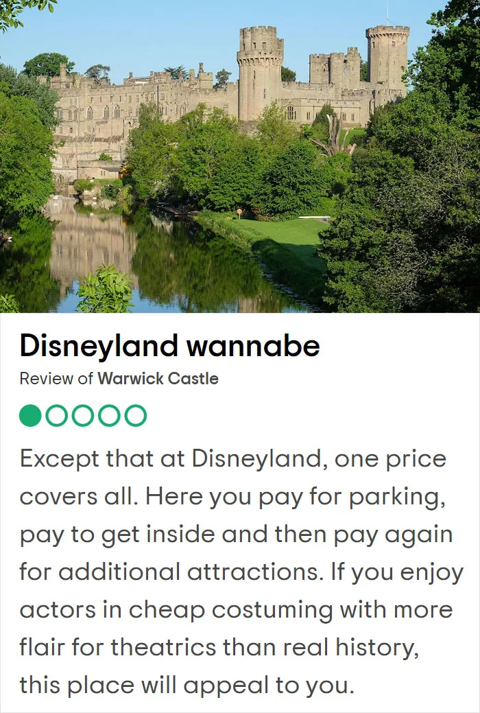 25 Hilariously Negative Reviews On Tripadvisor About Popular UK Tourist Attractions