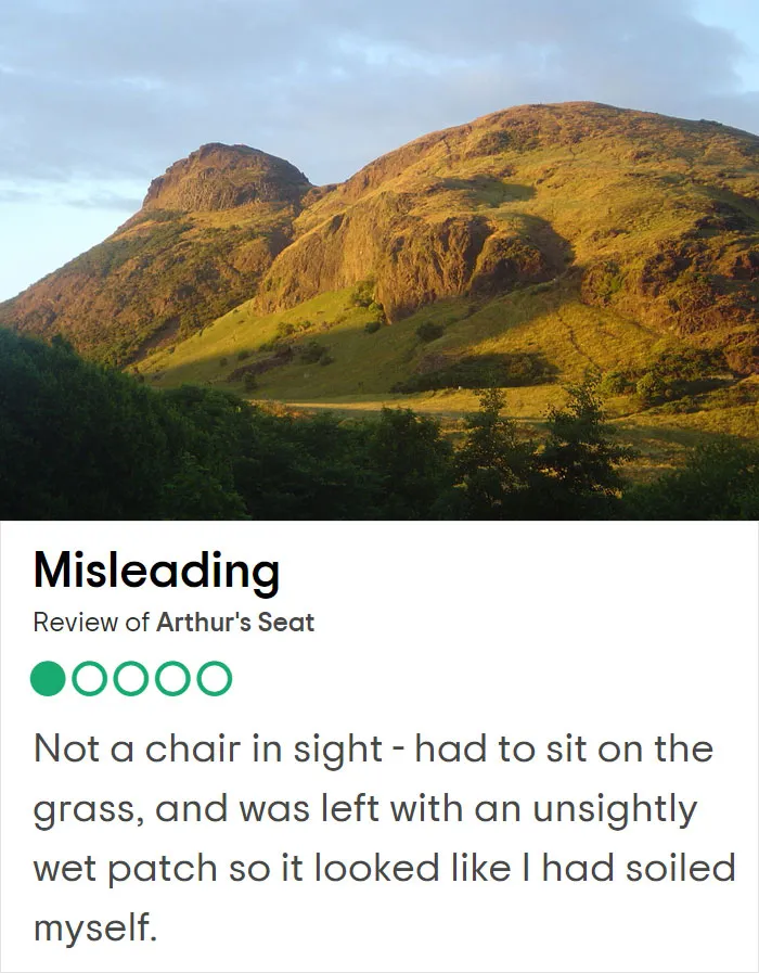 25 Hilariously Negative Reviews On Tripadvisor About Popular UK Tourist Attractions