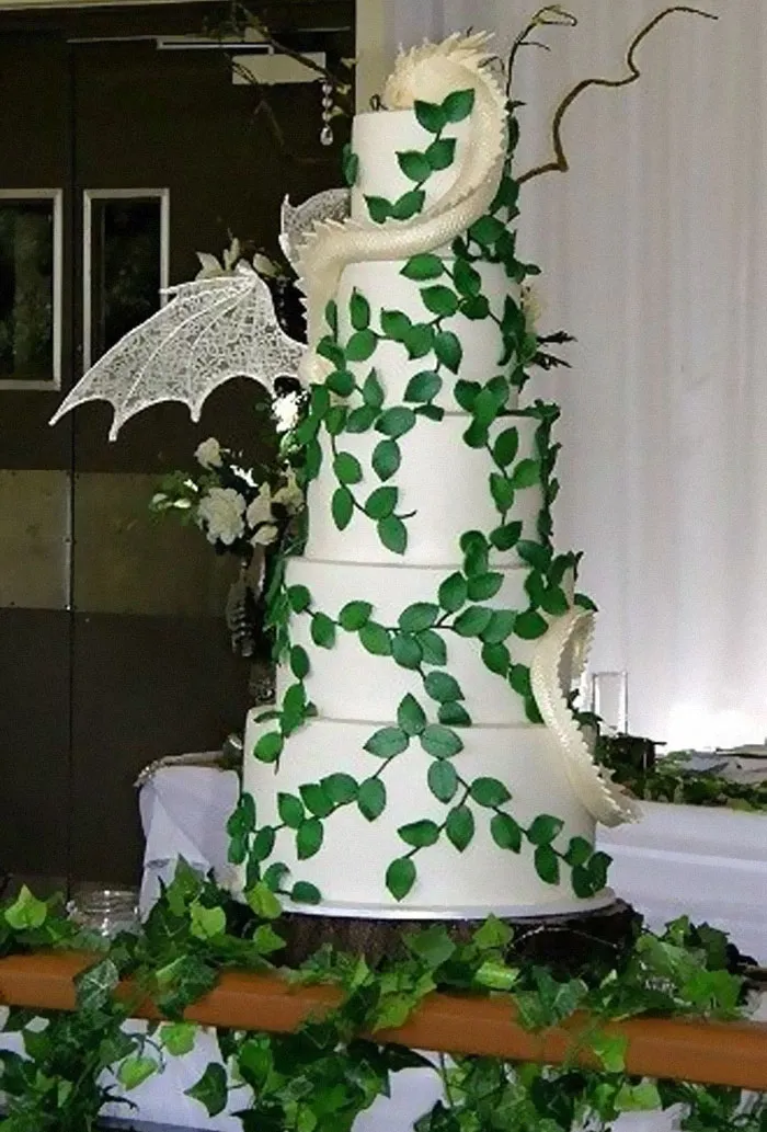 Tarta con dragón