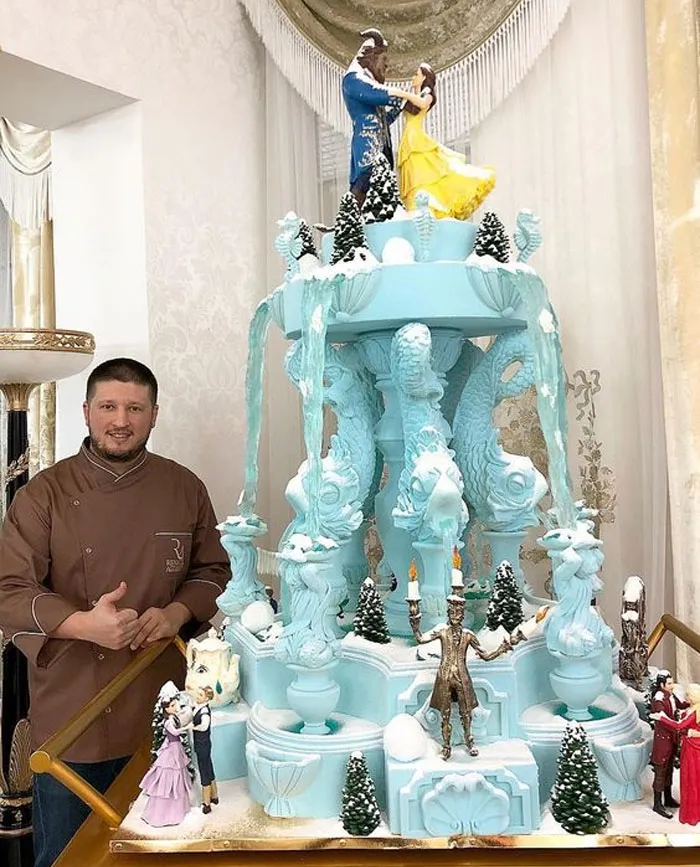 Tarta de la Bella y la Bestia