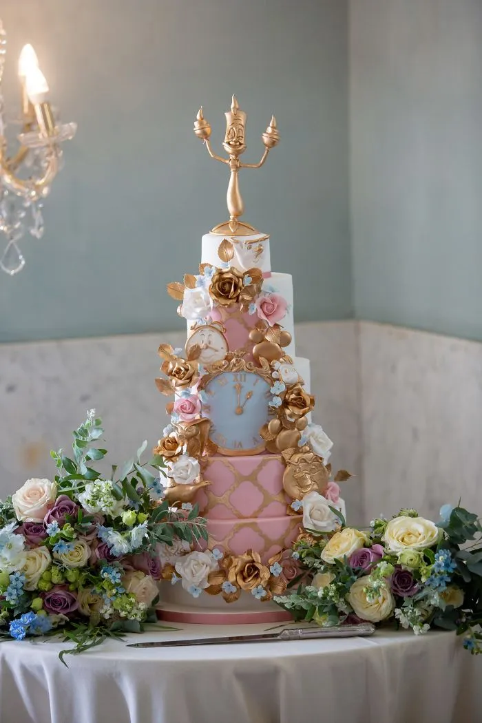 Tarta de la Bella y la Bestia