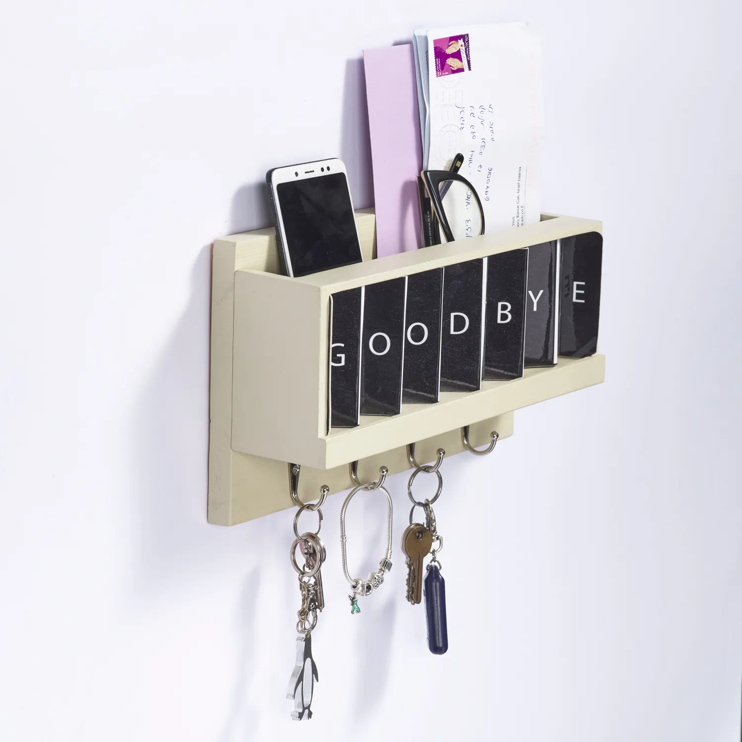 I Designed An Interactive Wall-Mounted Key Organizer  That Greets Those Who Pass By !