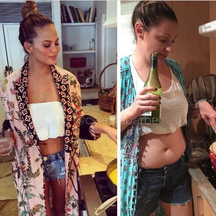 Woman Continues To Hilariously Recreate Celebrity Instagram Photos, And The Result Is Better Than The Original (New Pics)