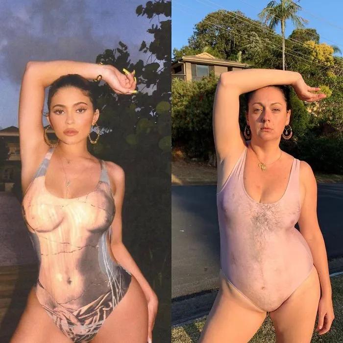 Woman Continues To Hilariously Recreate Celebrity Instagram Photos, And The Result Is Better Than The Original (New Pics)