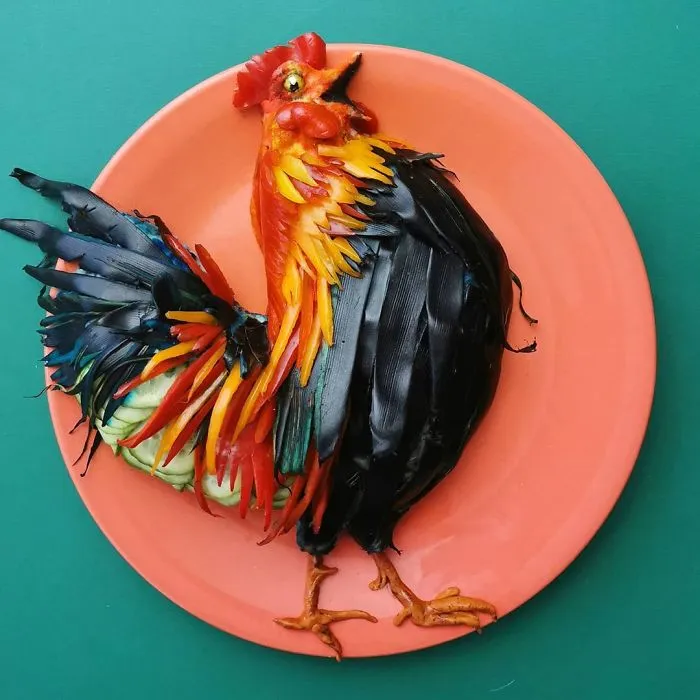 Kids Encourage Their Mom To Post Her Food Art On The Internet, And She Goes Viral (30 Pics)