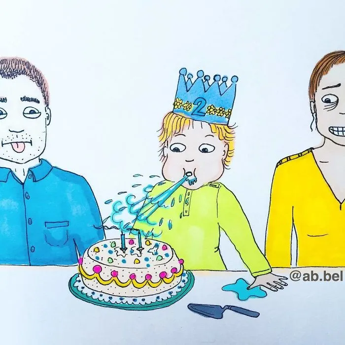 Esta madre noruega muestra la auténtica maternidad sin censuras con 30 ilustraciones