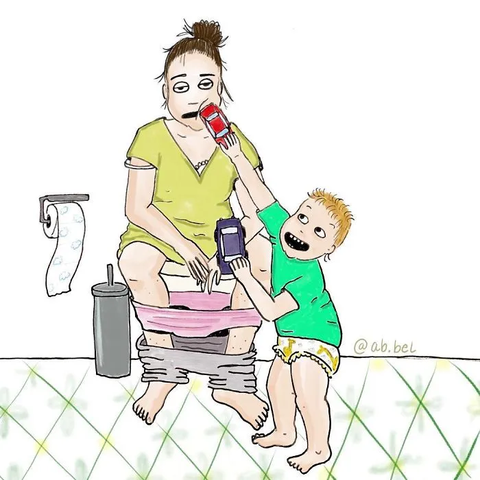 Norwegian Mom Doesn't Censor What Motherhood Really Looks Like In Her 30 Illustrations