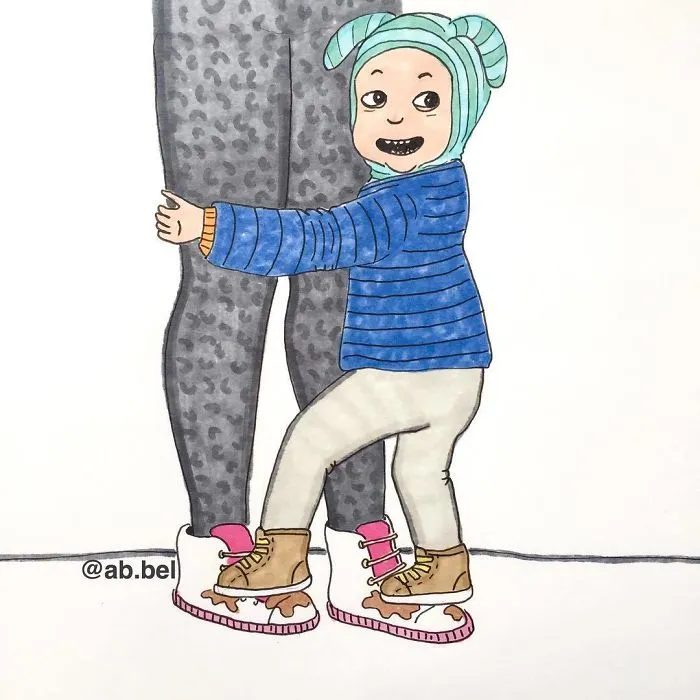 Norwegian Mom Doesn't Censor What Motherhood Really Looks Like In Her 30 Illustrations