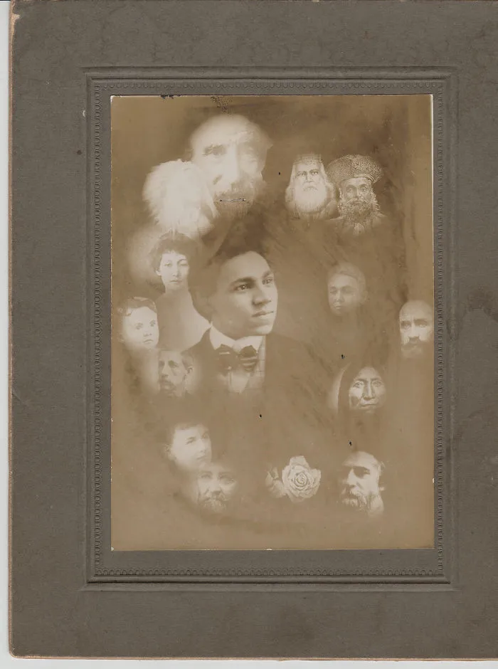 Spirit Photo Of Native Man With Ancestral Lineage, Date Unknown, Circa 1900