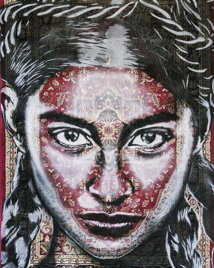 I Use Traditional Persian Rugs As Canvas To Spray-Paint Female Portraits (61 Pics)
