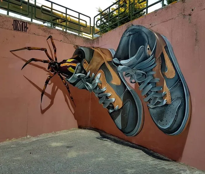 Graffiti Artist Who Got Famous For His 3D Murals Continues Doing What He Does Best