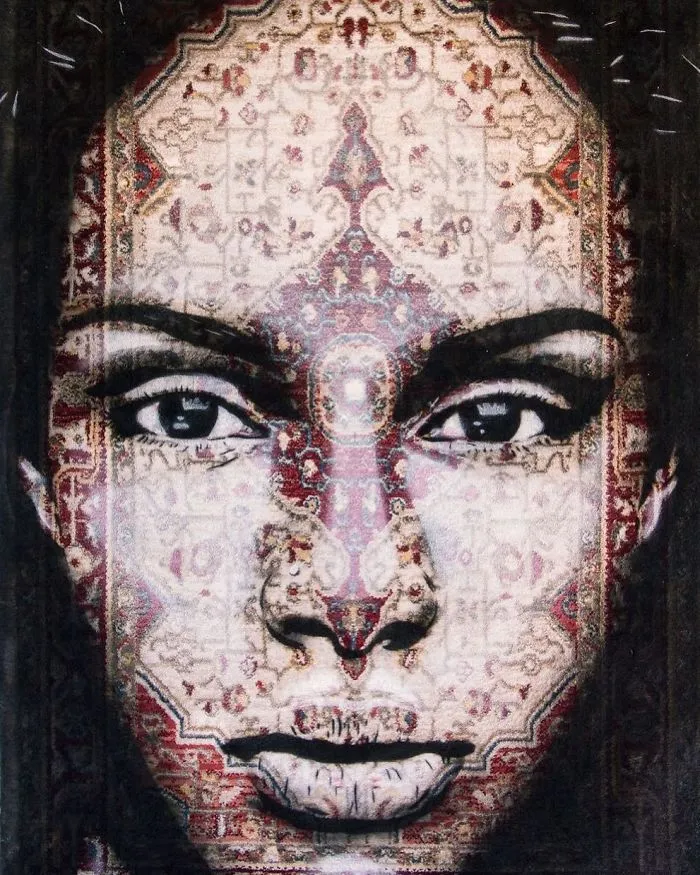 I Use Traditional Persian Rugs As Canvas To Spray-Paint Female Portraits (61 Pics)
