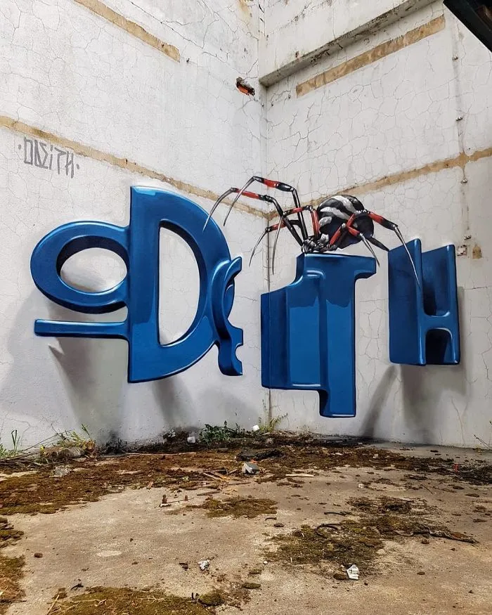 Graffiti Artist Who Got Famous For His 3D Murals Continues Doing What He Does Best
