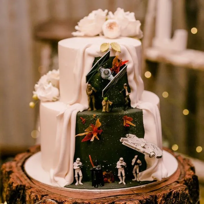 Tarta de la Guerra de las Galaxias