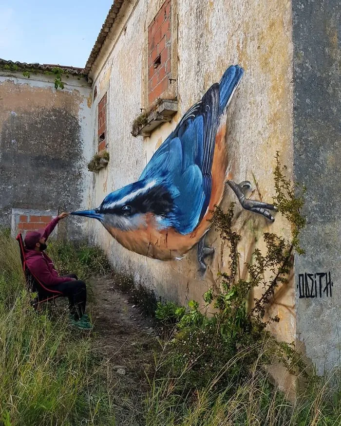 Graffiti Artist Who Got Famous For His 3D Murals Continues Doing What He Does Best