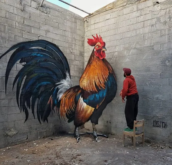 Graffiti Artist Who Got Famous For His 3D Murals Continues Doing What He Does Best