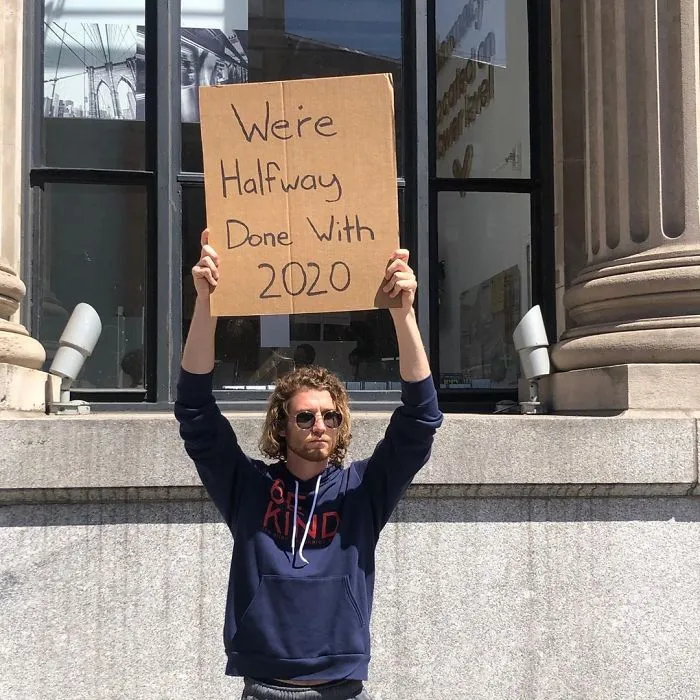 Dude Keeps Protesting Annoying Everyday Things With Funny Signs