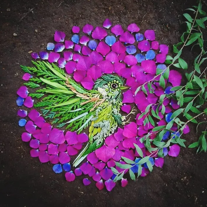 Artist Uses Leaves And Flowers To Create Mesmerizing Bird Portraits (30 Pics)