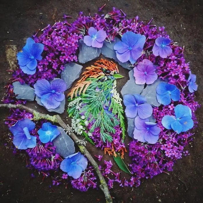 Artist Uses Leaves And Flowers To Create Mesmerizing Bird Portraits (30 Pics)