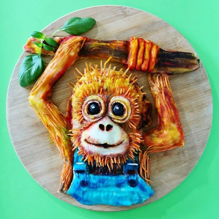 Kids Encourage Their Mom To Post Her Food Art On The Internet, And She Goes Viral (30 Pics)
