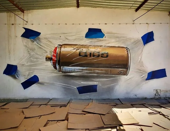 Graffiti Artist Who Got Famous For His 3D Murals Continues Doing What He Does Best