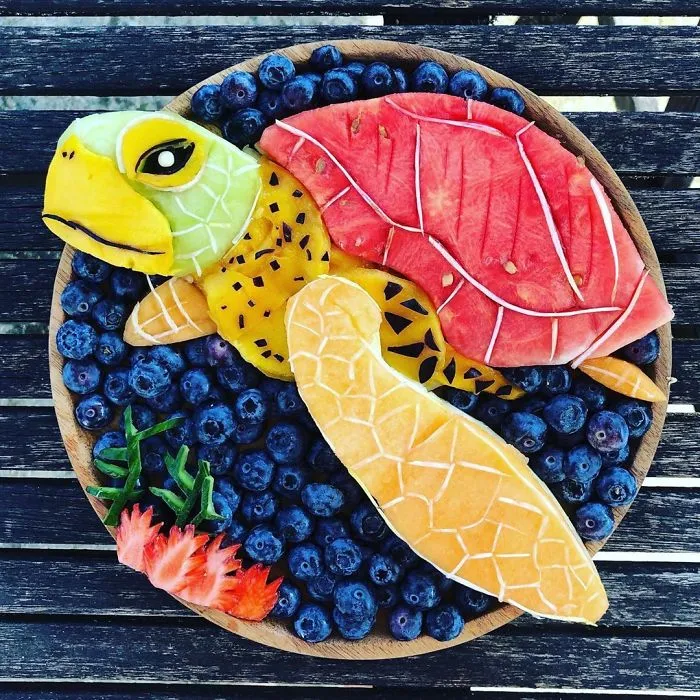 I Turn Food Into Art To Make My Sons Eat More Fruit And Veggies (70 Pics)